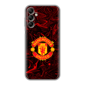 Силиконовый чехол на Samsung Galaxy A14 с принтом Manchester United Силиконовый чехол на Samsung Galaxy A14 с принтом Manchester United