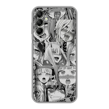 Силиконовый чехол на Samsung Galaxy A14 с принтом Ahegao Ахегао Аниме Силиконовый чехол на Samsung Galaxy A14 с принтом Ahegao Ахегао Аниме
