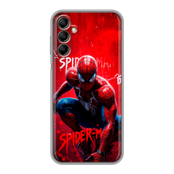 Силиконовый чехол на Samsung Galaxy A14 с принтом Spiderman Человек паук Силиконовый чехол на Samsung Galaxy A14 с принтом Spiderman Человек паук