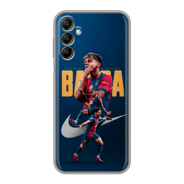 Силиконовый чехол на Samsung Galaxy A14 с принтом Барселона Barca Yamal 