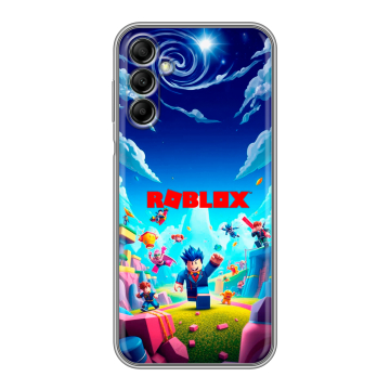 Силиконовый чехол на Samsung Galaxy A14 с принтом Roblox Роблокс