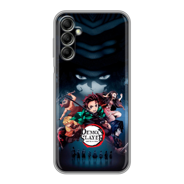 Силиконовый чехол на Samsung Galaxy A14 с принтом Demon Slayer Клинок рассекающий демонов