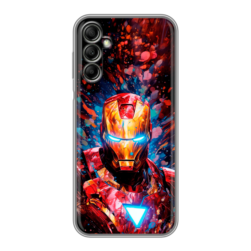 Силиконовый чехол на Samsung Galaxy A14 с принтом Железный человек Ironman Силиконовый чехол на Samsung Galaxy A14 с принтом Железный человек Ironman