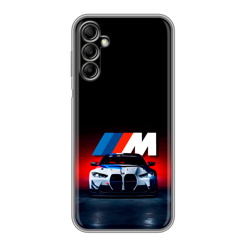 Силиконовый противоударный чехол на Samsung Galaxy A14 с принтом БМВ BMW Силиконовый противоударный чехол на Samsung Galaxy A14 с принтом БМВ BMW