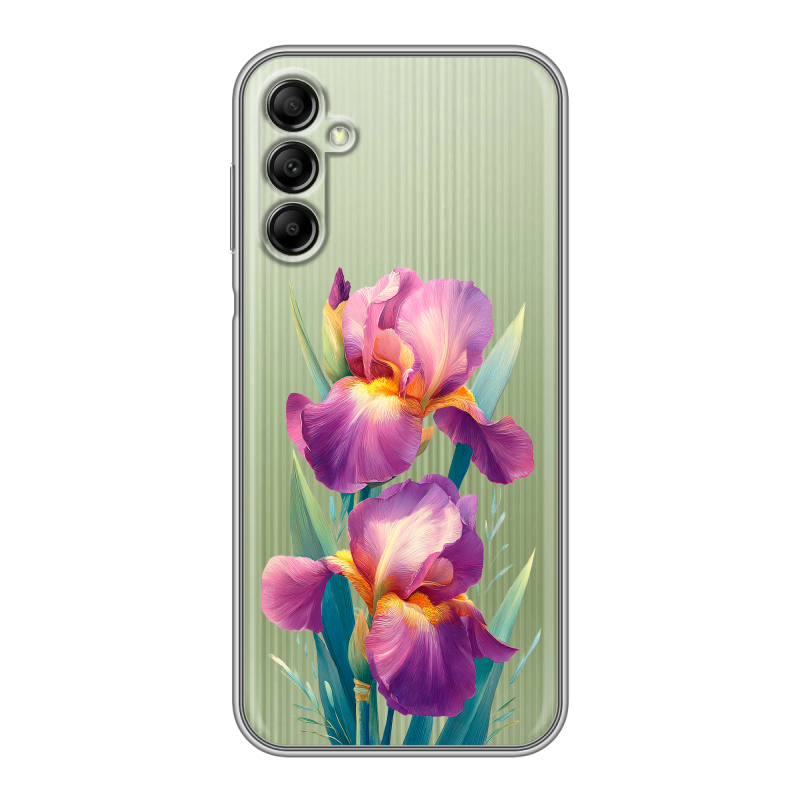 Силиконовый чехол на Samsung Galaxy A14 с принтом Цветы орхидеи Силиконовый чехол на Samsung Galaxy A14 с принтом Цветы орхидеи