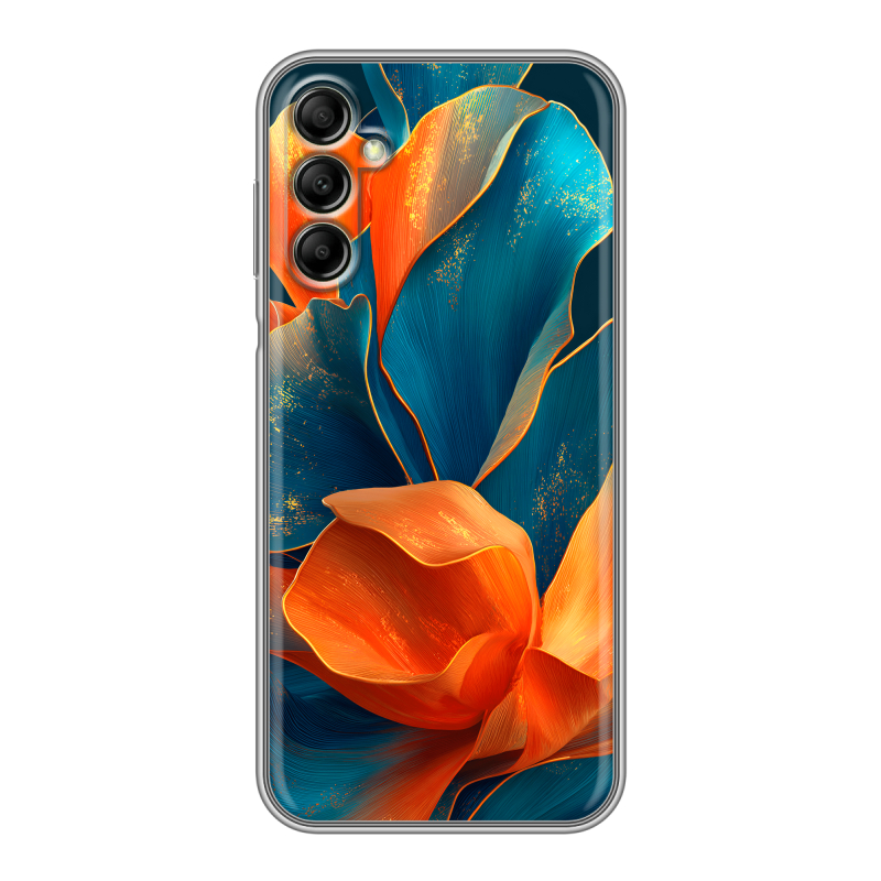 Силиконовый чехол на Samsung Galaxy A14 с принтом Цветы Силиконовый чехол на Samsung Galaxy A14 с принтом Цветы