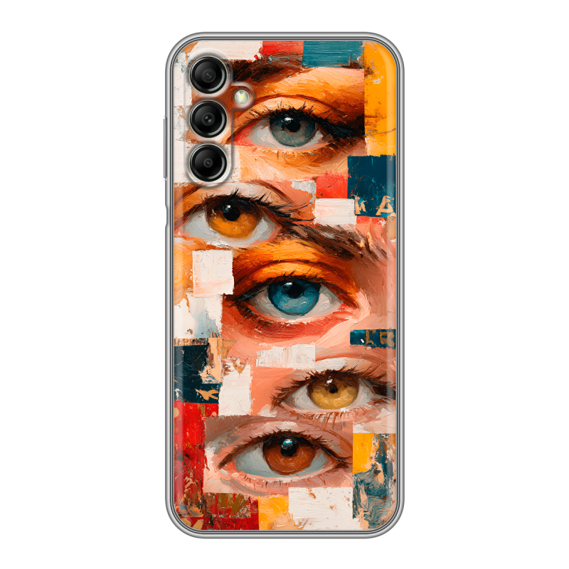 Силиконовый противоударный чехол на Samsung Galaxy A14 с принтом Модный принт Силиконовый противоударный чехол на Samsung Galaxy A14 с принтом Модный принт