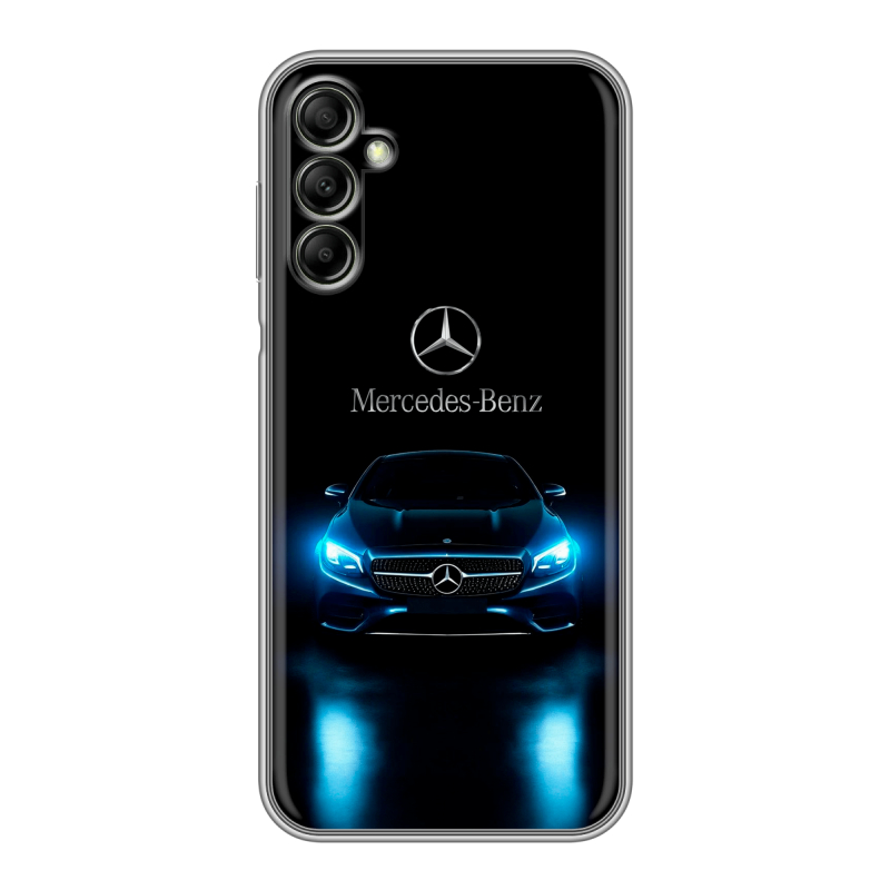 Силиконовый чехол на Samsung Galaxy A14 с принтом Mercedes Мерседес Силиконовый чехол на Samsung Galaxy A14 с принтом Mercedes Мерседес