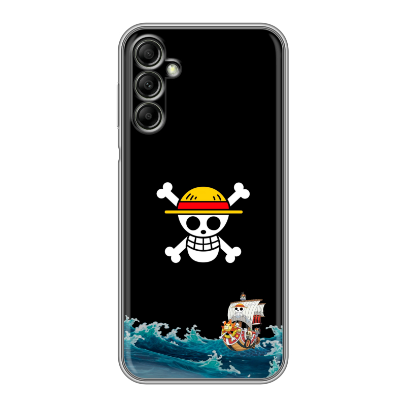 Силиконовый противоударный чехол на Samsung Galaxy A14 с принтом One Piece Ван Пис Силиконовый противоударный чехол на Samsung Galaxy A14 с принтом One Piece Ван Пис