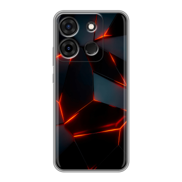 Силиконовый чехол на Infinix Smart 7 с принтом Яркие абстракции Силиконовый чехол на Infinix Smart 7 с принтом Яркие абстракции