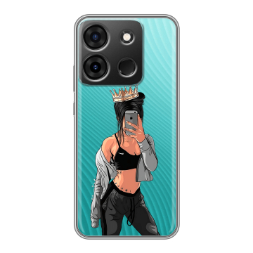 Силиконовый чехол на Infinix Smart 7 с принтом Женские принты Силиконовый чехол на Infinix Smart 7 с принтом Женские принты