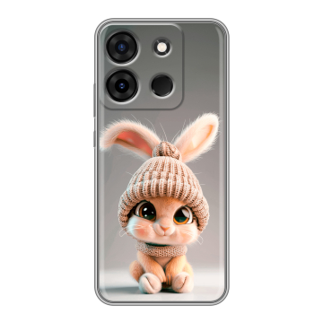 Силиконовый чехол на Infinix Smart 7 с принтом Кролик Силиконовый чехол на Infinix Smart 7 с принтом Кролик