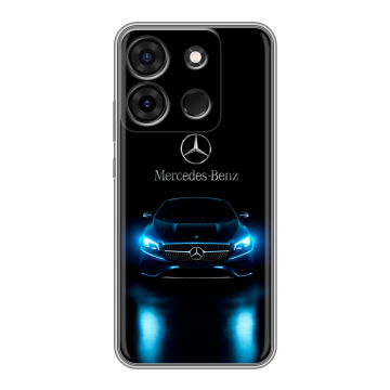 Силиконовый чехол на Infinix Smart 7 с принтом Mercedes Мерседес Силиконовый чехол на Infinix Smart 7 с принтом Mercedes Мерседес