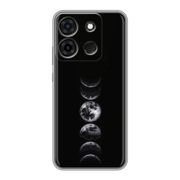 Силиконовый чехол на Infinix Smart 7 с принтом женский