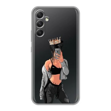 Силиконовый чехол на Samsung Galaxy A34 5G с принтом Женские принты Силиконовый чехол на Samsung Galaxy A34 5G с принтом Женские принты