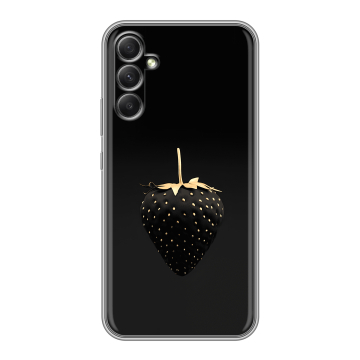 Силиконовый чехол на Samsung Galaxy A34 5G с принтом Черная клубника Силиконовый чехол на Samsung Galaxy A34 5G с принтом Черная клубника