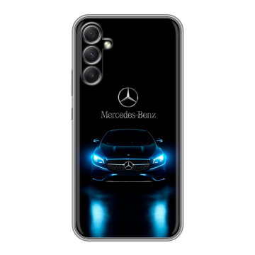 Силиконовый чехол на Samsung Galaxy A34 5G с принтом Mercedes Мерседес Силиконовый чехол на Samsung Galaxy A34 5G с принтом Mercedes Мерседес