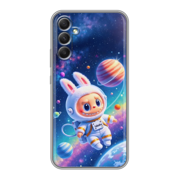 Силиконовый чехол на Samsung Galaxy A34 5G с принтом Labubu Лабубу