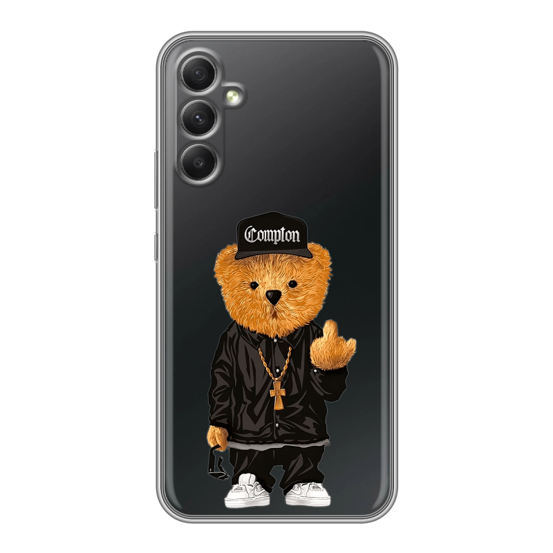 Силиконовый чехол на Samsung Galaxy A34 5G с принтом Плюшевый медведь Силиконовый чехол на Samsung Galaxy A34 5G с принтом Плюшевый медведь