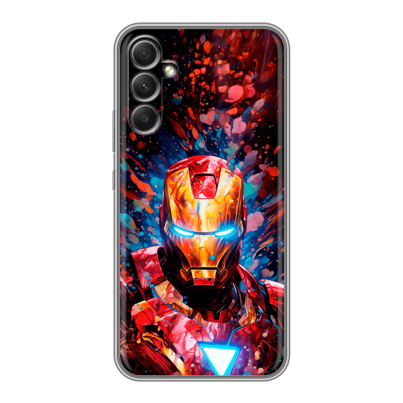 Силиконовый чехол на Samsung Galaxy A34 5G с принтом Железный человек Ironman Силиконовый чехол на Samsung Galaxy A34 5G с принтом Железный человек Ironman