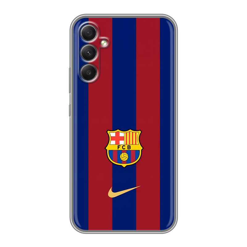 Силиконовый чехол на Samsung Galaxy A34 5G с принтом Барселона Barcelona Силиконовый чехол на Samsung Galaxy A34 5G с принтом Барселона Barcelona