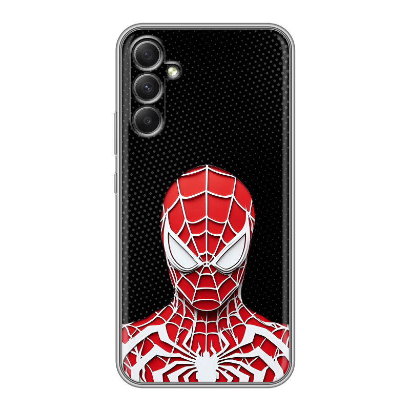 Силиконовый чехол на Samsung Galaxy A34 5G с принтом человек паук spiderman Силиконовый чехол на Samsung Galaxy A34 5G с принтом человек паук spiderman