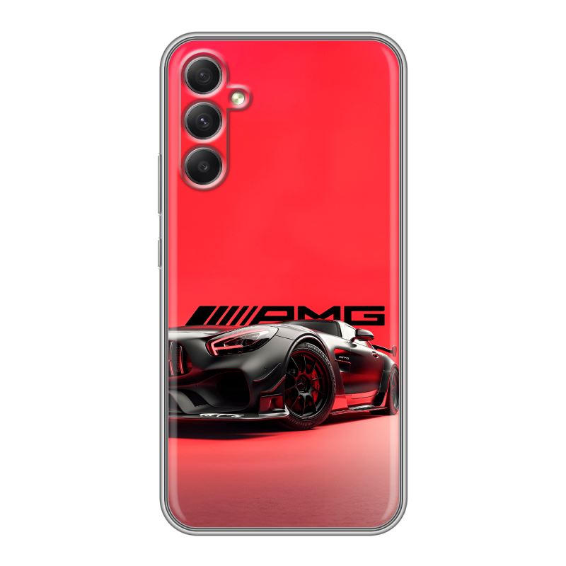 Силиконовый чехол на Samsung Galaxy A34 5G с принтом Мерседес Mercedes AMG Силиконовый чехол на Samsung Galaxy A34 5G с принтом Мерседес Mercedes AMG