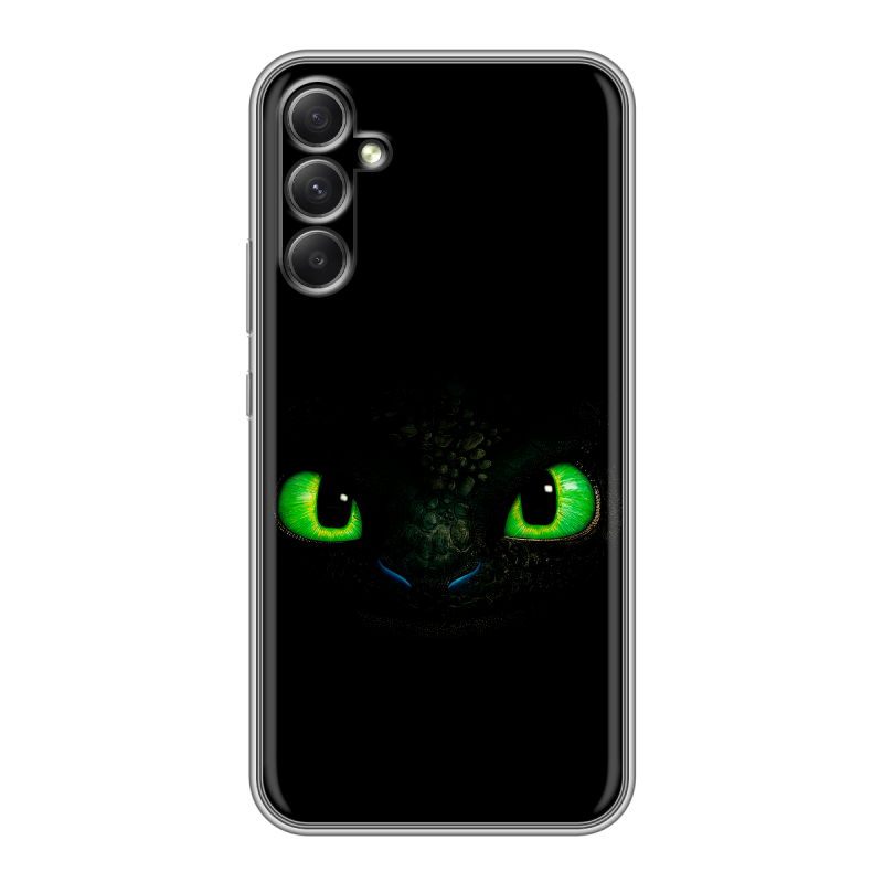 Силиконовый чехол на Samsung Galaxy A34 5G с принтом Как приручить дракона Силиконовый чехол на Samsung Galaxy A34 5G с принтом Как приручить дракона
