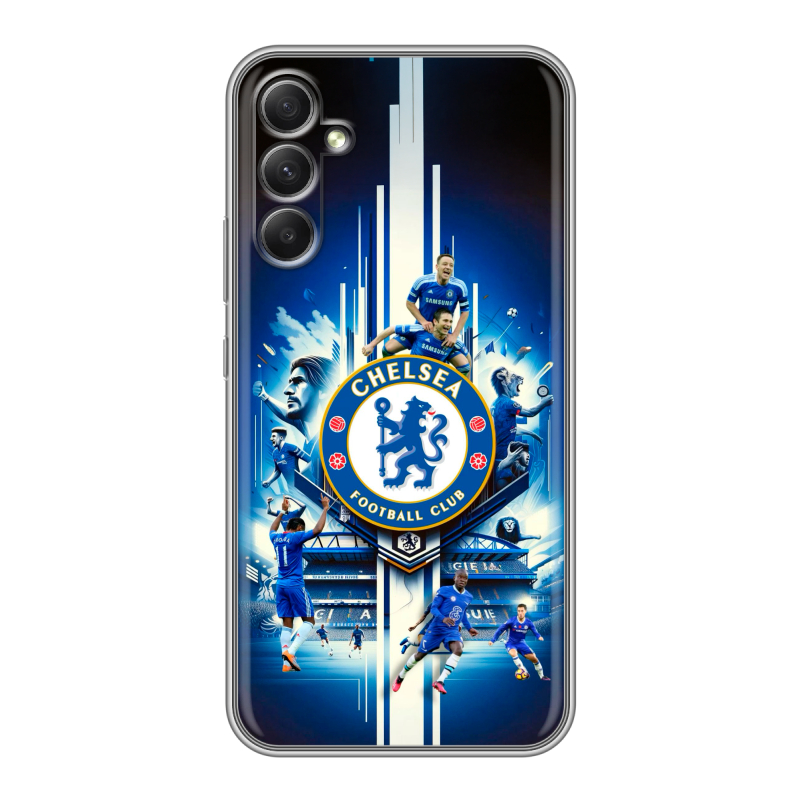 Силиконовый чехол на Samsung Galaxy A34 5G с принтом Chelsea Челси Силиконовый чехол на Samsung Galaxy A34 5G с принтом Chelsea Челси