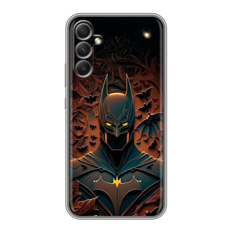Силиконовый чехол на Samsung Galaxy A34 5G с принтом Batman Бэтмен Силиконовый чехол на Samsung Galaxy A34 5G с принтом Batman Бэтмен