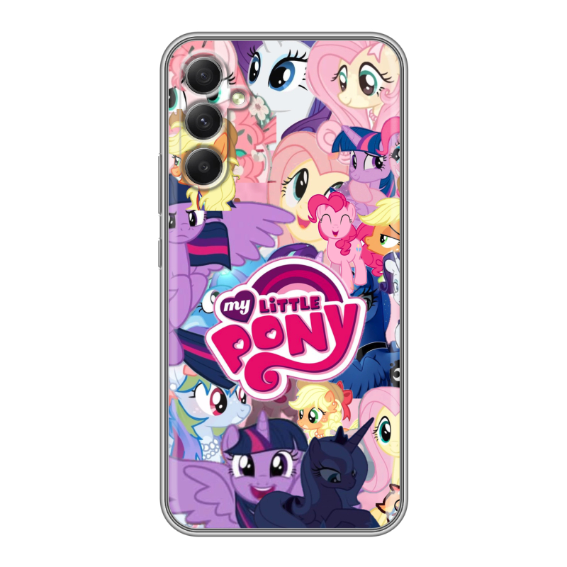 Силиконовый чехол на Samsung Galaxy A34 5G с принтом My little pony Дружба чудо Силиконовый чехол на Samsung Galaxy A34 5G с принтом My little pony Дружба чудо
