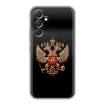 Силиконовый чехол на Samsung Galaxy A54 5G с принтом Герб России