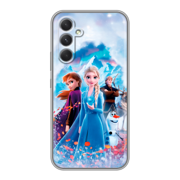Силиконовый чехол на Samsung Galaxy A54 5G с принтом Холодное сердце Frozen