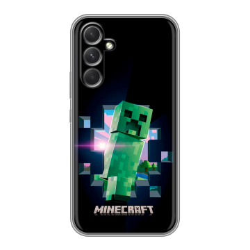 Силиконовый чехол на Samsung Galaxy A54 5G с принтом Майнкрафт Minecraft