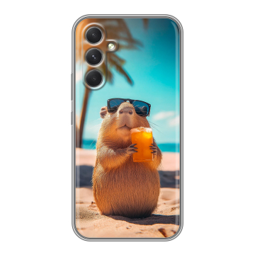 Силиконовый чехол на Samsung Galaxy A54 5G с принтом Капибара Силиконовый чехол на Samsung Galaxy A54 5G с принтом Капибара
