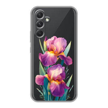 Силиконовый чехол на Samsung Galaxy A54 5G с принтом Цветы орхидеи Силиконовый чехол на Samsung Galaxy A54 5G с принтом Цветы орхидеи