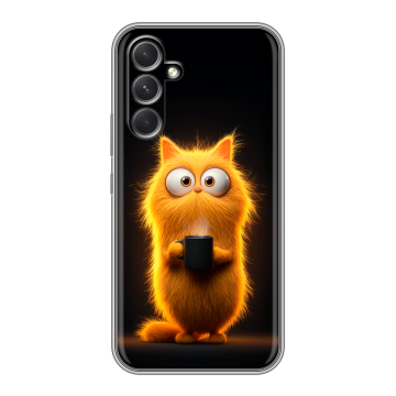 Силиконовый чехол на Samsung Galaxy A54 5G с принтом Смешной кот