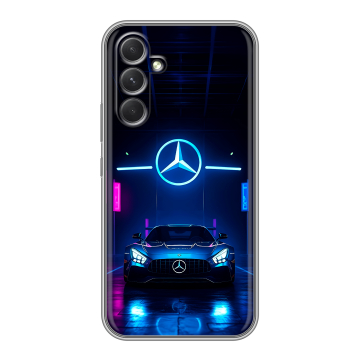 Силиконовый чехол на Samsung Galaxy A54 5G с принтом Mercedes Мерседес