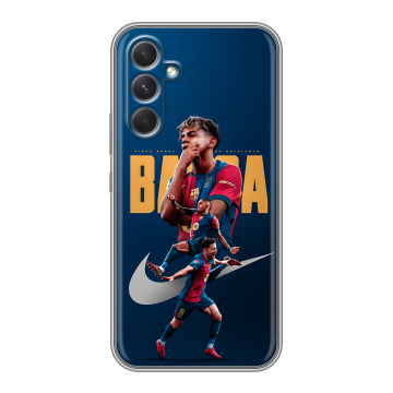 Силиконовый чехол на Samsung Galaxy A54 5G с принтом Барселона Barca Yamal 
