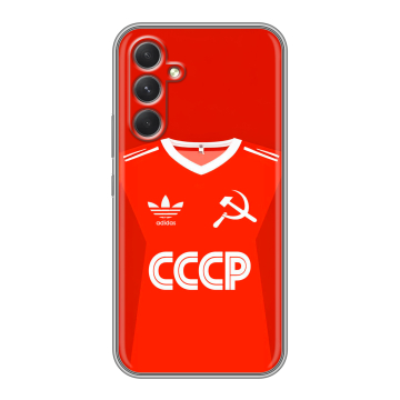 Силиконовый чехол на Samsung Galaxy A54 5G с принтом Флаг Герб СССР Силиконовый чехол на Samsung Galaxy A54 5G с принтом Флаг Герб СССР