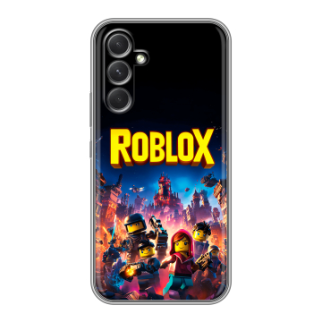 Силиконовый чехол на Samsung Galaxy A54 5G с принтом Roblox Роблокс