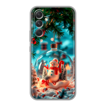Силиконовый чехол на Samsung Galaxy A54 5G с принтом Новый год Силиконовый чехол на Samsung Galaxy A54 5G с принтом Новый год