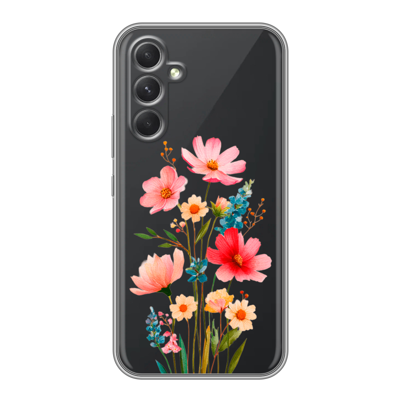 Силиконовый чехол на Samsung Galaxy A54 5G с принтом Цветы Силиконовый чехол на Samsung Galaxy A54 5G с принтом Цветы