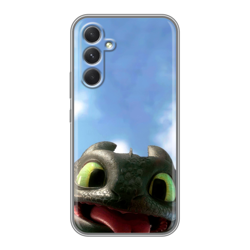 Силиконовый чехол на Samsung Galaxy A54 5G с принтом Как приручить дракона Силиконовый чехол на Samsung Galaxy A54 5G с принтом Как приручить дракона