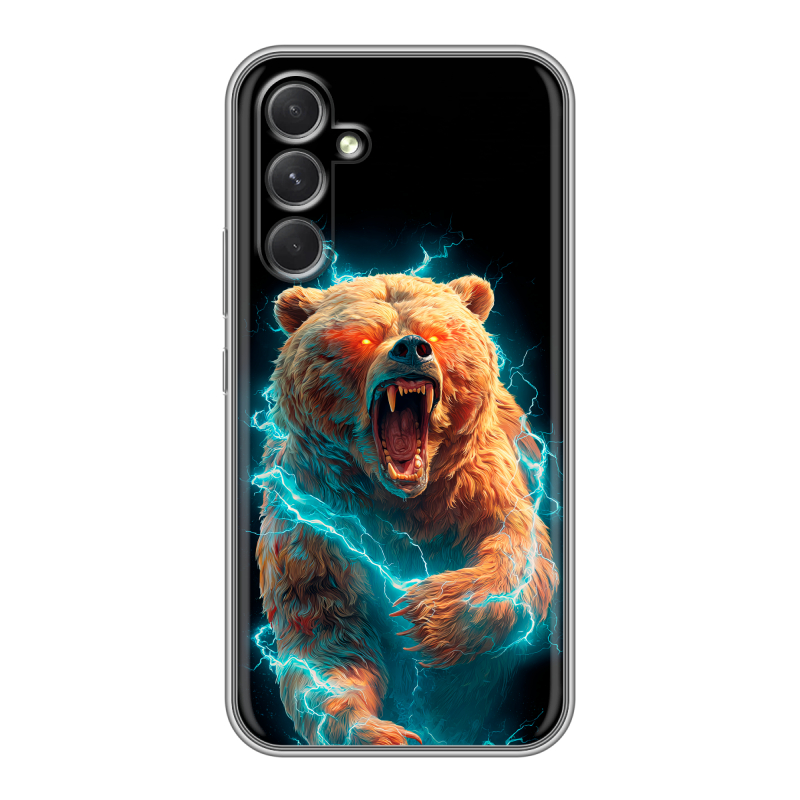 Силиконовый чехол на Samsung Galaxy A54 5G с принтом Медведь Силиконовый чехол на Samsung Galaxy A54 5G с принтом Медведь