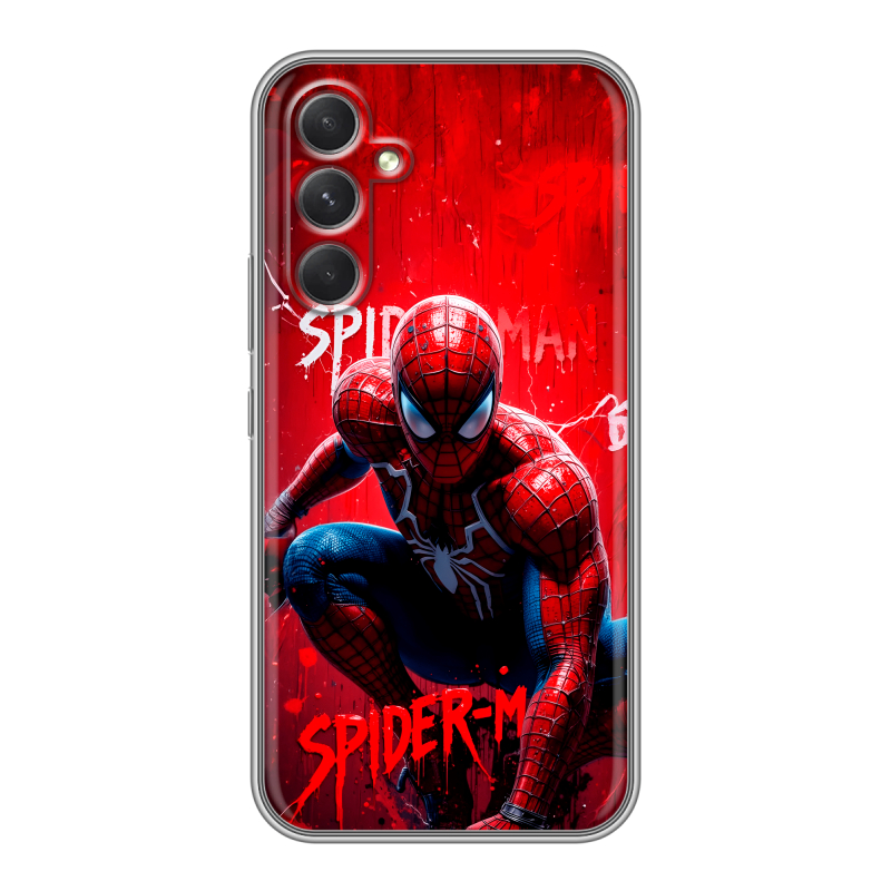 Силиконовый чехол на Samsung Galaxy A54 5G с принтом Spiderman Человек паук Силиконовый чехол на Samsung Galaxy A54 5G с принтом Spiderman Человек паук