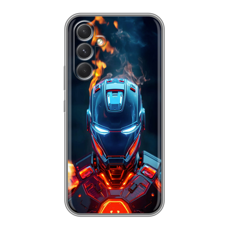 Силиконовый противоударный чехол на Samsung Galaxy A54 5G с принтом IronMan Железный человек Силиконовый противоударный чехол на Samsung Galaxy A54 5G с принтом IronMan Железный человек