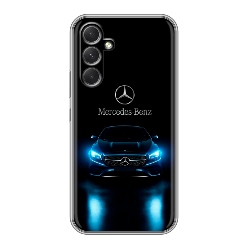 Силиконовый чехол на Samsung Galaxy A54 5G с принтом Mercedes Мерседес Силиконовый чехол на Samsung Galaxy A54 5G с принтом Mercedes Мерседес