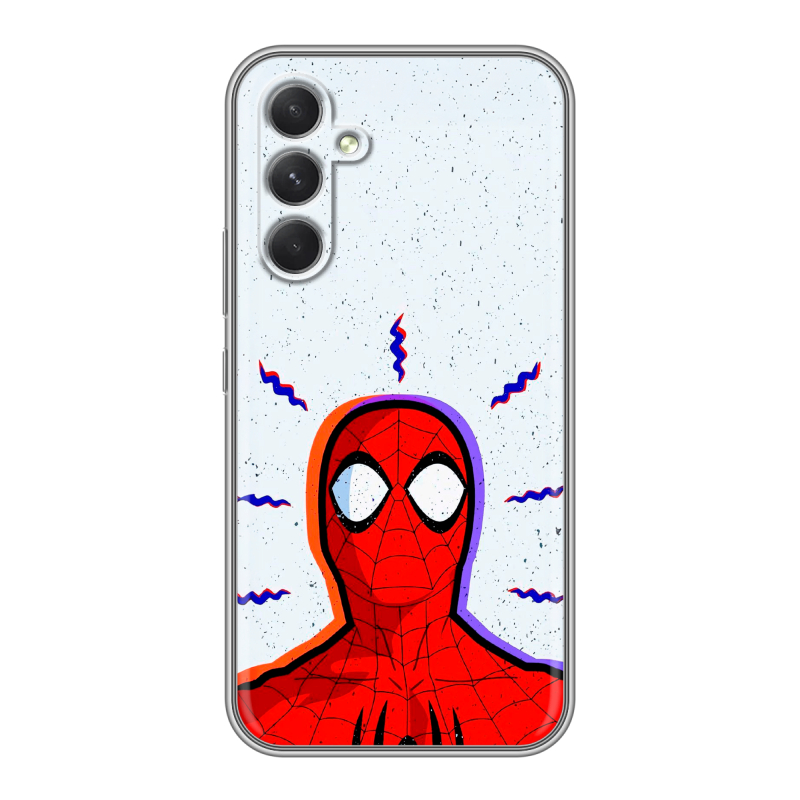 Силиконовый противоударный чехол на Samsung Galaxy A54 5G с принтом Spiderman Человек паук Силиконовый противоударный чехол на Samsung Galaxy A54 5G с принтом Spiderman Человек паук