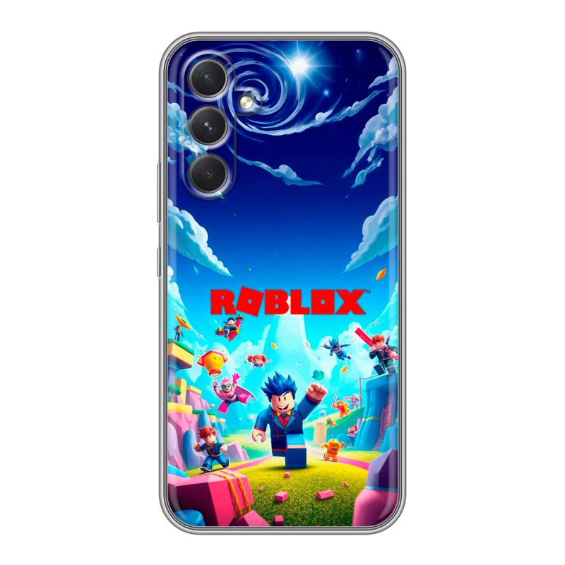 Силиконовый чехол на Samsung Galaxy A54 5G с принтом Roblox Роблокс Силиконовый чехол на Samsung Galaxy A54 5G с принтом Roblox Роблокс